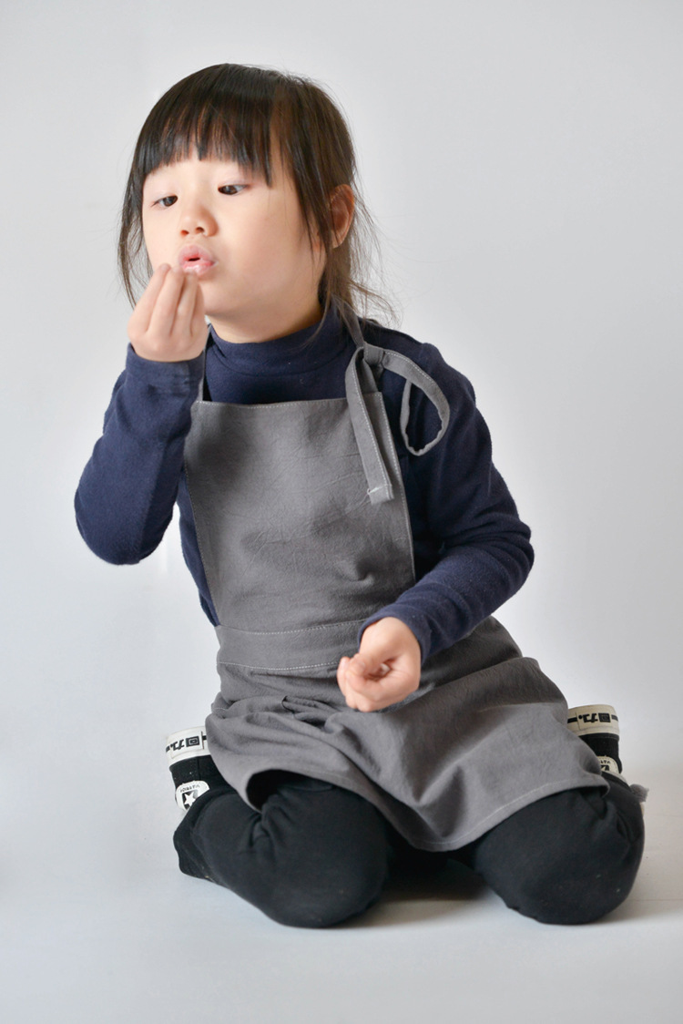 Kids Outdoor Kitchen Accessories - Çocuklar Pamuk Önlük Elbise Ebeveyn-Çocuk Bebek