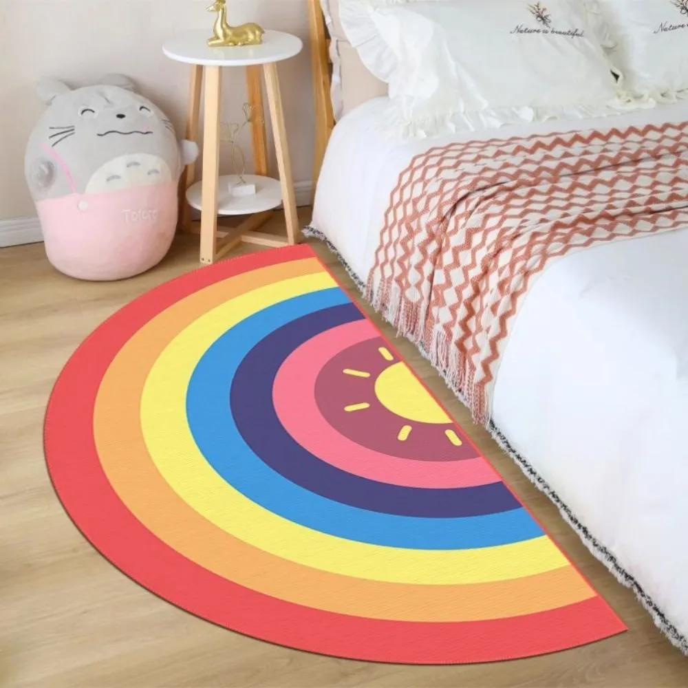 Renkli Gökkuşağı Yarım Ay Halı - Kids Outdoor Area incelemesi ve fiyatı