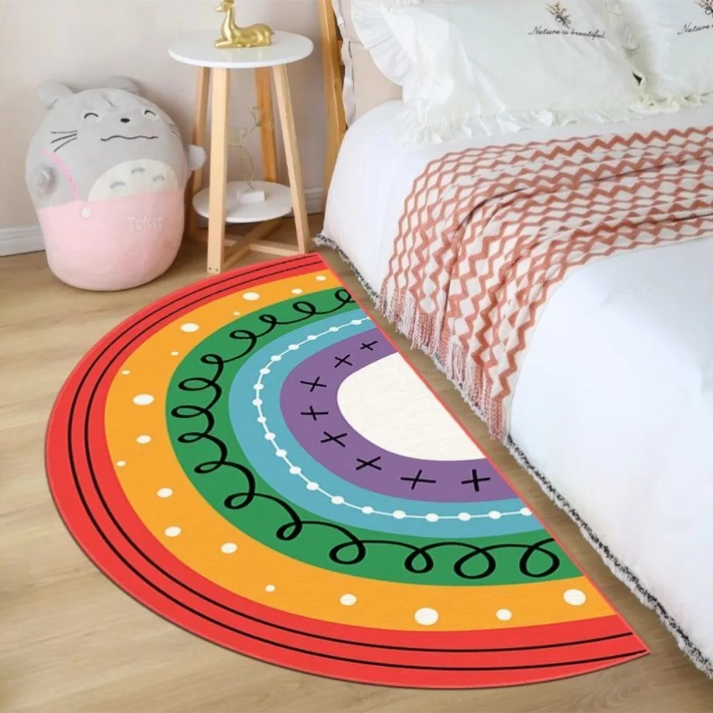 Renkli Gökkuşağı Yarım Ay Halı - Kids Outdoor Area incelemesi ve fiyatı